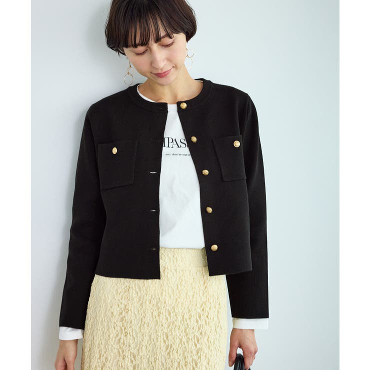 ミラノリブ金ボタンニットカーディガン | ROPE' PICNIC | 詳細画像5 