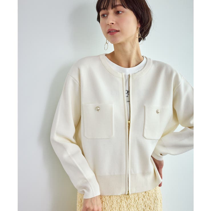 ミラノリブダブルジップニットカーディガン | ROPE' PICNIC | 詳細画像18 