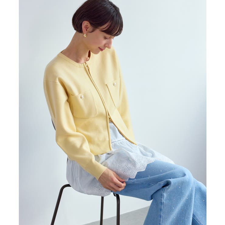 ミラノリブダブルジップニットカーディガン | ROPE' PICNIC | 詳細画像26 