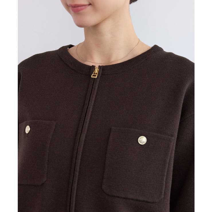 ミラノリブダブルジップニットカーディガン | ROPE' PICNIC | 詳細画像32 