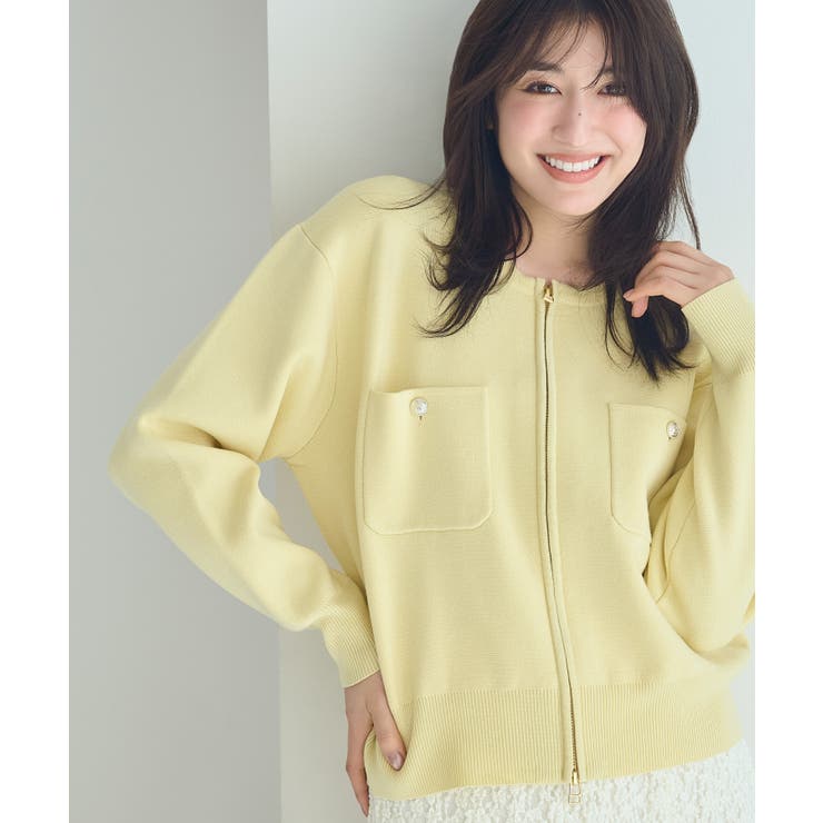 ミラノリブダブルジップニットカーディガン | ROPE' PICNIC | 詳細画像4 