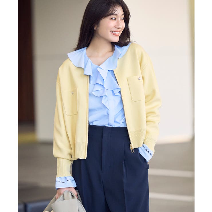 ミラノリブダブルジップニットカーディガン | ROPE' PICNIC | 詳細画像5 