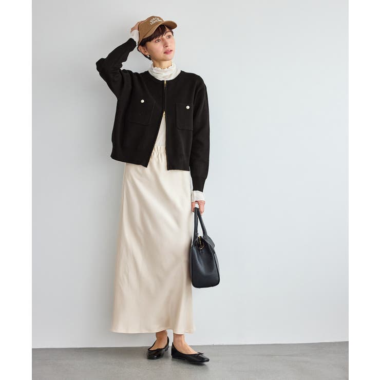 ミラノリブダブルジップニットカーディガン | ROPE' PICNIC | 詳細画像8 