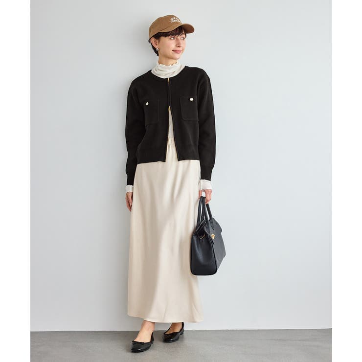 ミラノリブダブルジップニットカーディガン | ROPE' PICNIC | 詳細画像9 