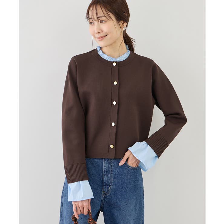 襟フリルドッキングカーディガン | ROPE' PICNIC | 詳細画像7 