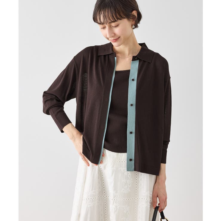 【2点セット】配色デザインカーディガン&インナーアンサンブル/イージーケア | ROPE' PICNIC | 詳細画像17 