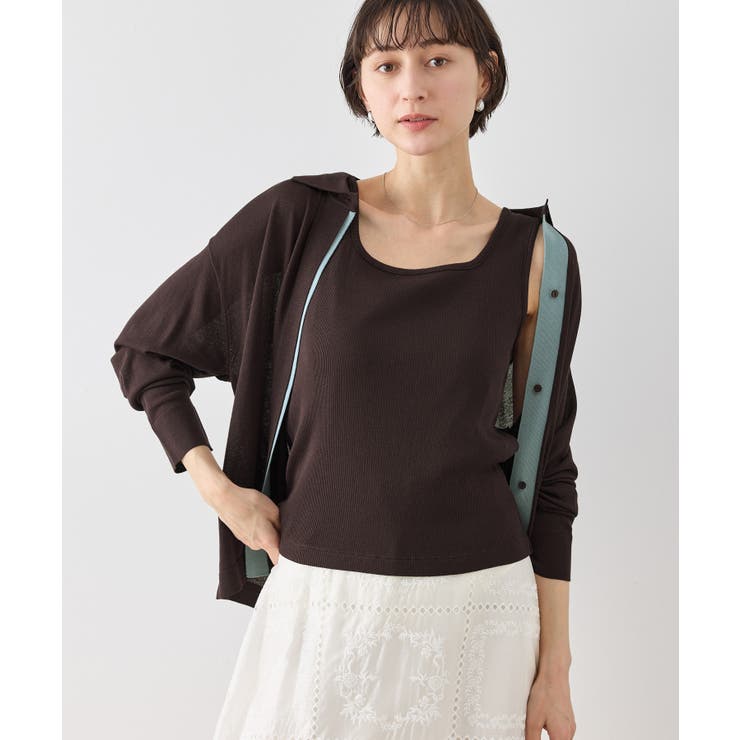 【2点セット】配色デザインカーディガン&インナーアンサンブル/イージーケア | ROPE' PICNIC | 詳細画像18 