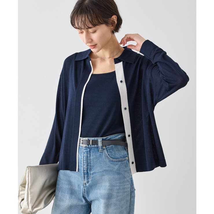 【2点セット】配色デザインカーディガン&インナーアンサンブル/イージーケア | ROPE' PICNIC | 詳細画像26 