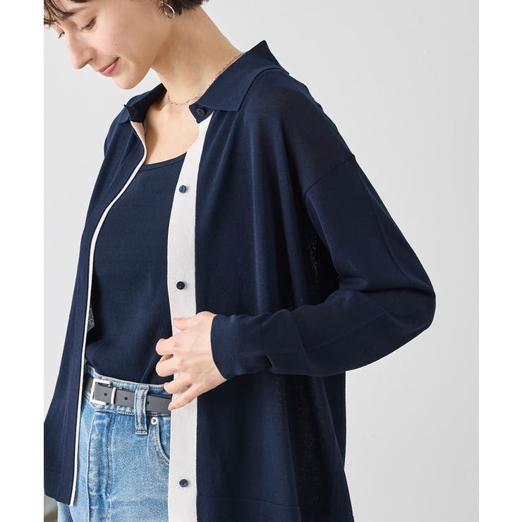 【2点セット】配色デザインカーディガン&インナーアンサンブル/イージーケア | ROPE' PICNIC | 詳細画像27 