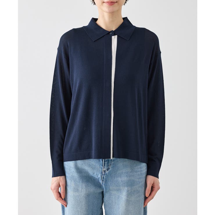 【2点セット】配色デザインカーディガン&インナーアンサンブル/イージーケア | ROPE' PICNIC | 詳細画像36 