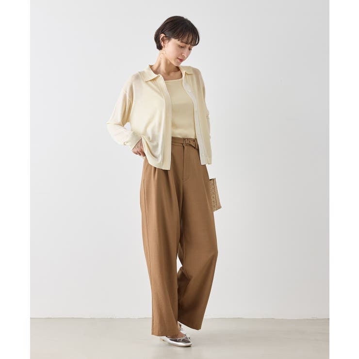 【2点セット】配色デザインカーディガン&インナーアンサンブル/イージーケア | ROPE' PICNIC | 詳細画像4 