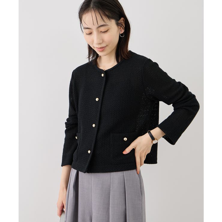 透かし編み金釦カットカーディガン | ROPE' PICNIC | 詳細画像19 
