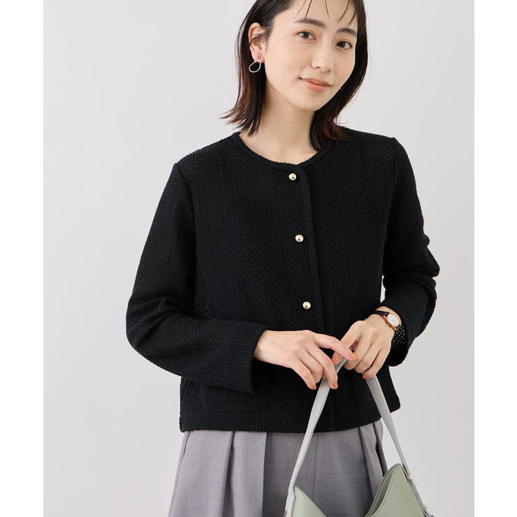透かし編み金釦カットカーディガン | ROPE' PICNIC | 詳細画像20 