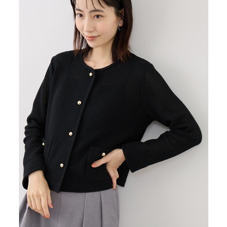 透かし編み金釦カットカーディガン | ROPE' PICNIC | 詳細画像22 