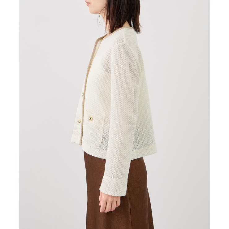 透かし編み金釦カットカーディガン | ROPE' PICNIC | 詳細画像24 