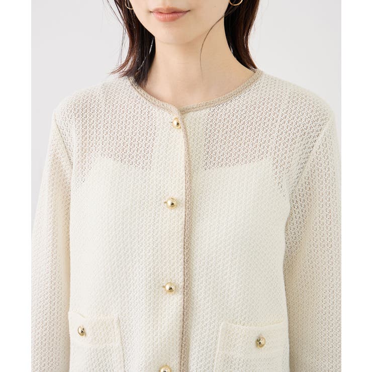 透かし編み金釦カットカーディガン | ROPE' PICNIC | 詳細画像26 