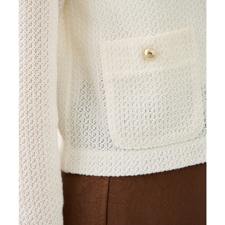 透かし編み金釦カットカーディガン | ROPE' PICNIC | 詳細画像29 