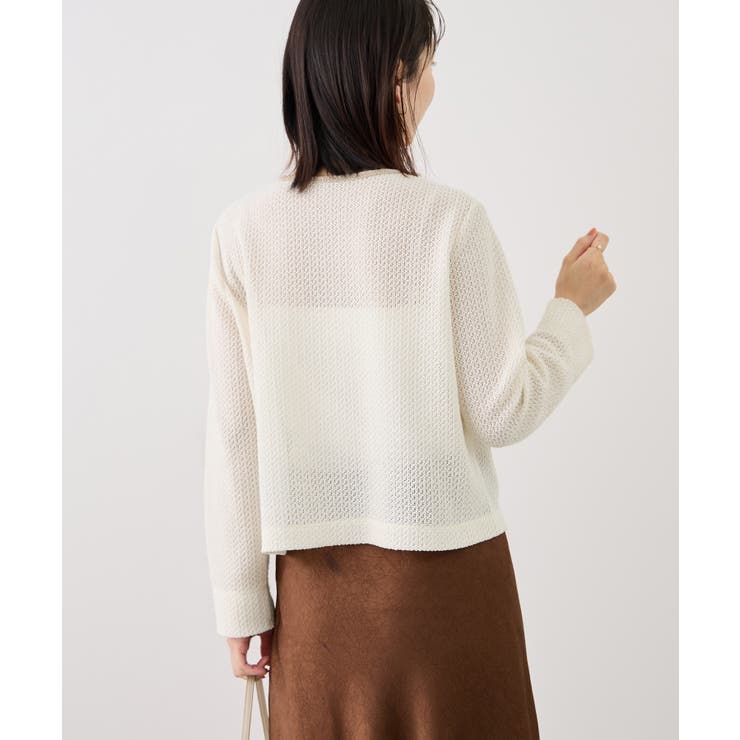 透かし編み金釦カットカーディガン | ROPE' PICNIC | 詳細画像7 