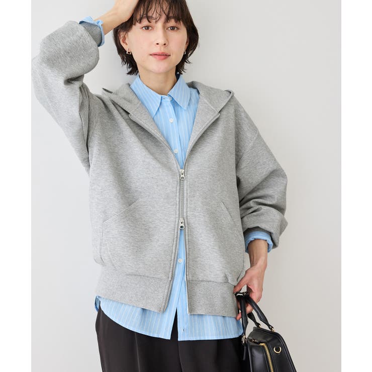 コクーンシルエットダブルジップフーディ | ROPE' PICNIC | 詳細画像13 