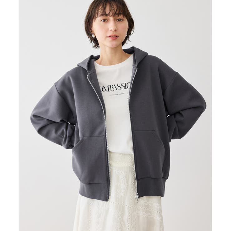 コクーンシルエットダブルジップフーディ | ROPE' PICNIC | 詳細画像5 