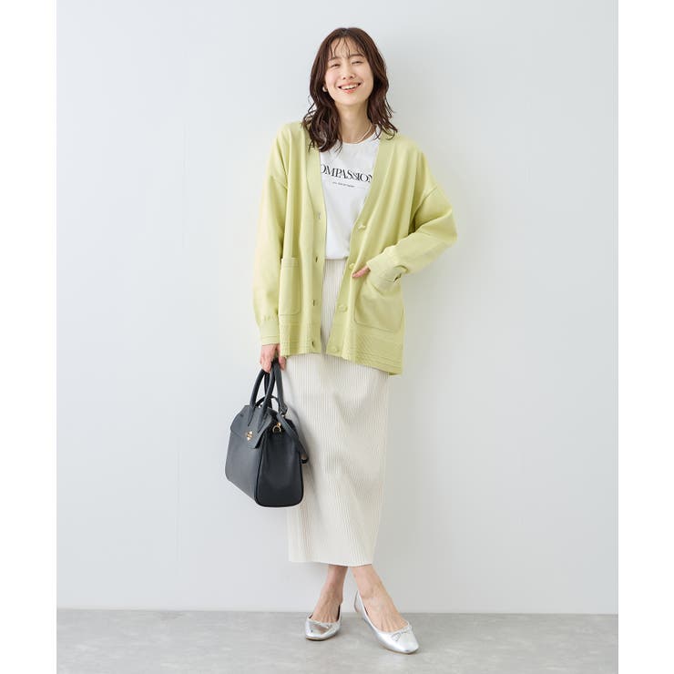 Vネックミドル丈フォルムカーディガン | ROPE' PICNIC | 詳細画像16 