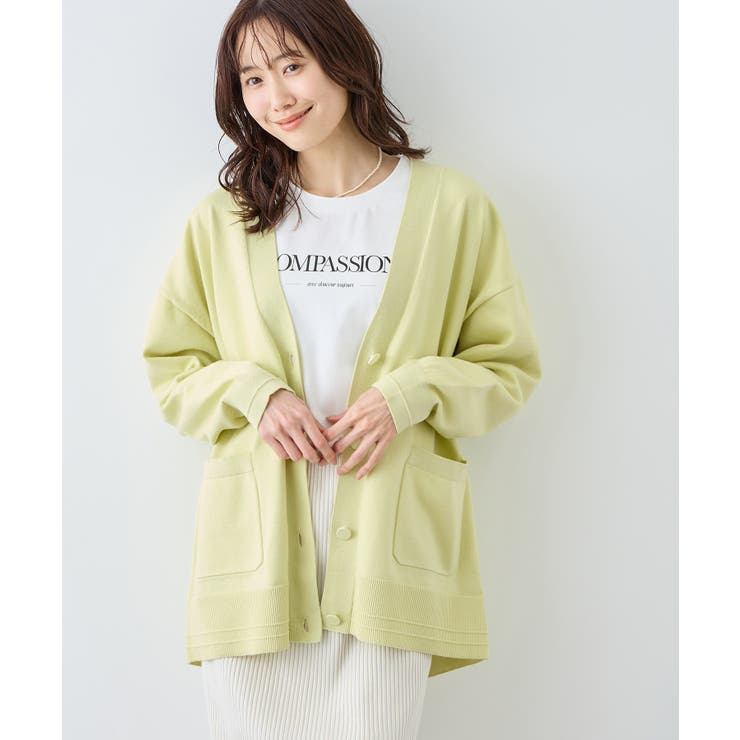 Vネックミドル丈フォルムカーディガン | ROPE' PICNIC | 詳細画像17 