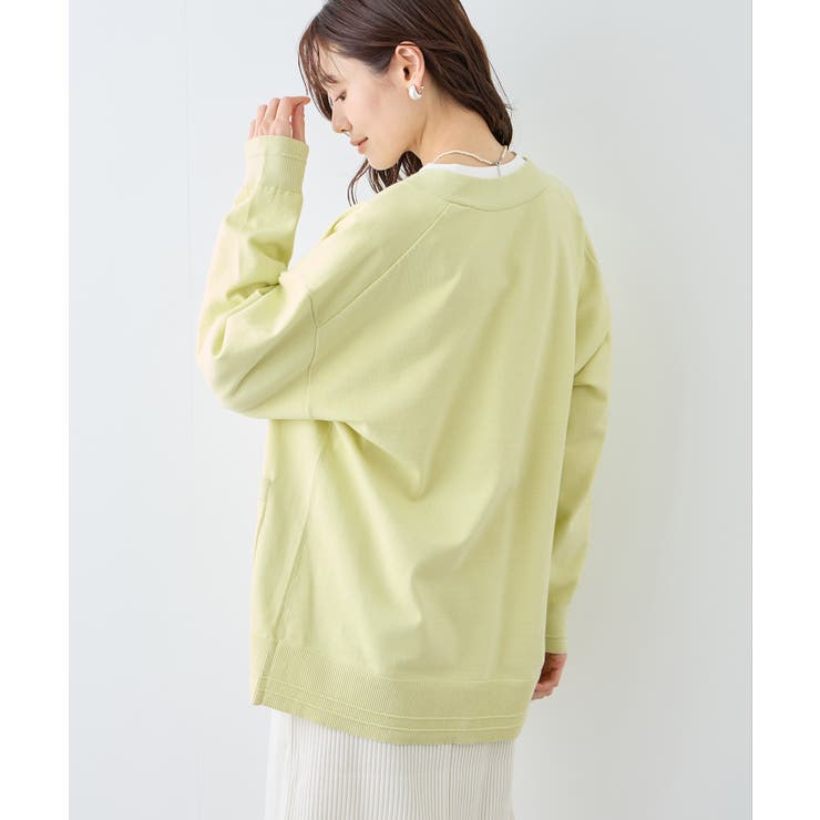 Vネックミドル丈フォルムカーディガン | ROPE' PICNIC | 詳細画像19 