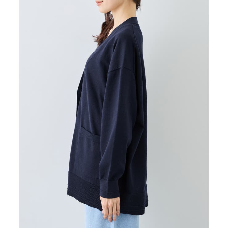 Vネックミドル丈フォルムカーディガン | ROPE' PICNIC | 詳細画像21 