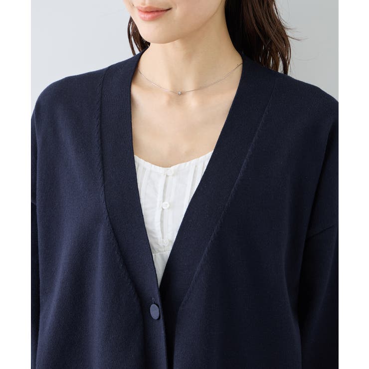 Vネックミドル丈フォルムカーディガン | ROPE' PICNIC | 詳細画像23 