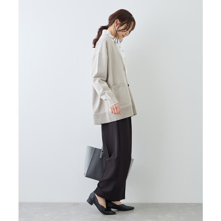 Vネックミドル丈フォルムカーディガン | ROPE' PICNIC | 詳細画像4 