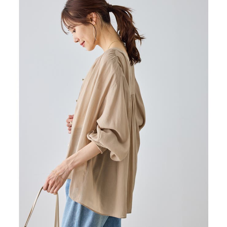 布帛シアーカーディガンブラウス | ROPE' PICNIC | 詳細画像20 