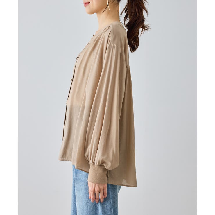 布帛シアーカーディガンブラウス | ROPE' PICNIC | 詳細画像27 