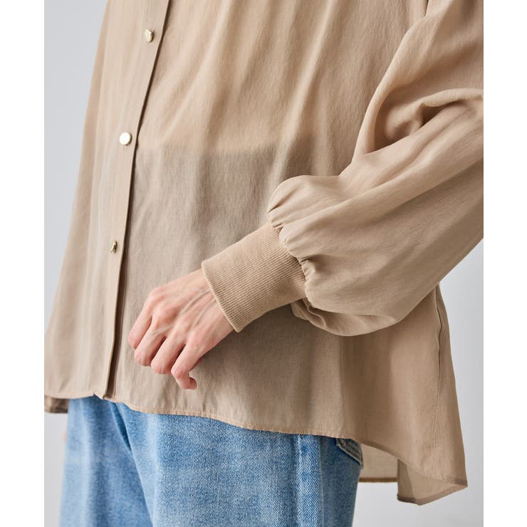 布帛シアーカーディガンブラウス | ROPE' PICNIC | 詳細画像32 