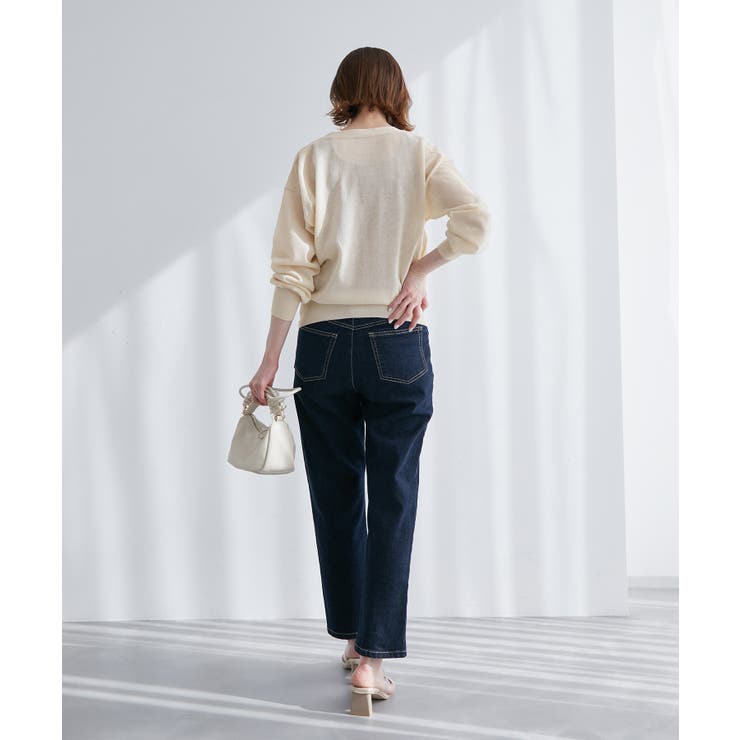 WEB限定】Vネックシアーカーディガン[品番：RPCW0027836]｜ROPE