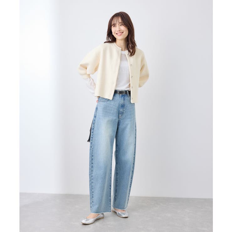 【emur/エミュール】モールヤーン畦ニット5分袖カーディガン | ROPE' PICNIC | 詳細画像13 