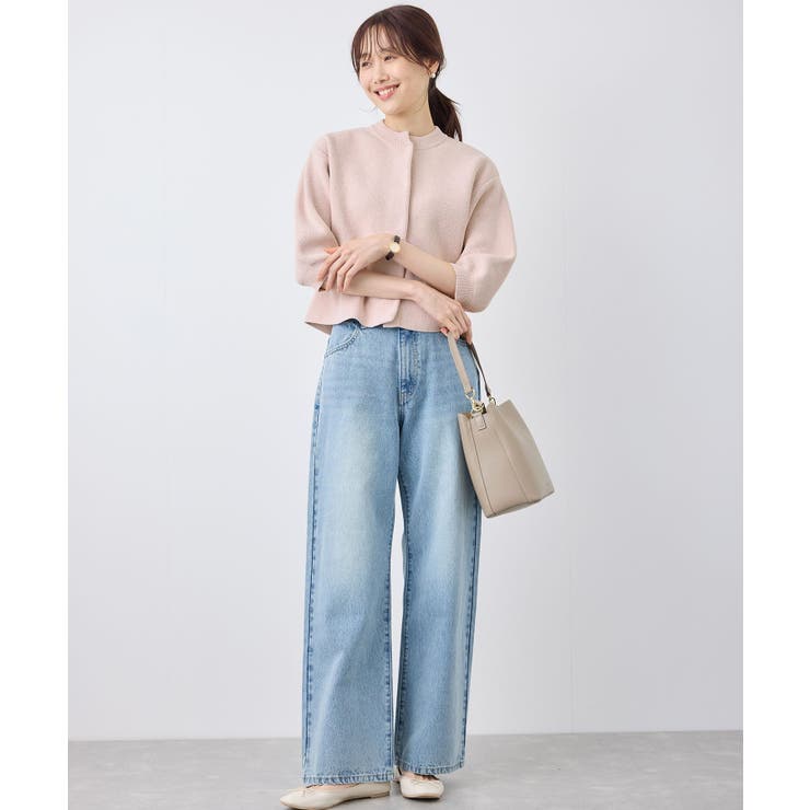 【emur/エミュール】モールヤーン畦ニット5分袖カーディガン | ROPE' PICNIC | 詳細画像19 