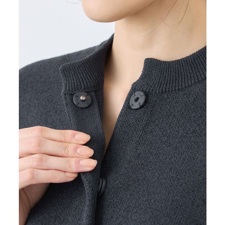 【emur/エミュール】モールヤーン畦ニット5分袖カーディガン | ROPE' PICNIC | 詳細画像28 