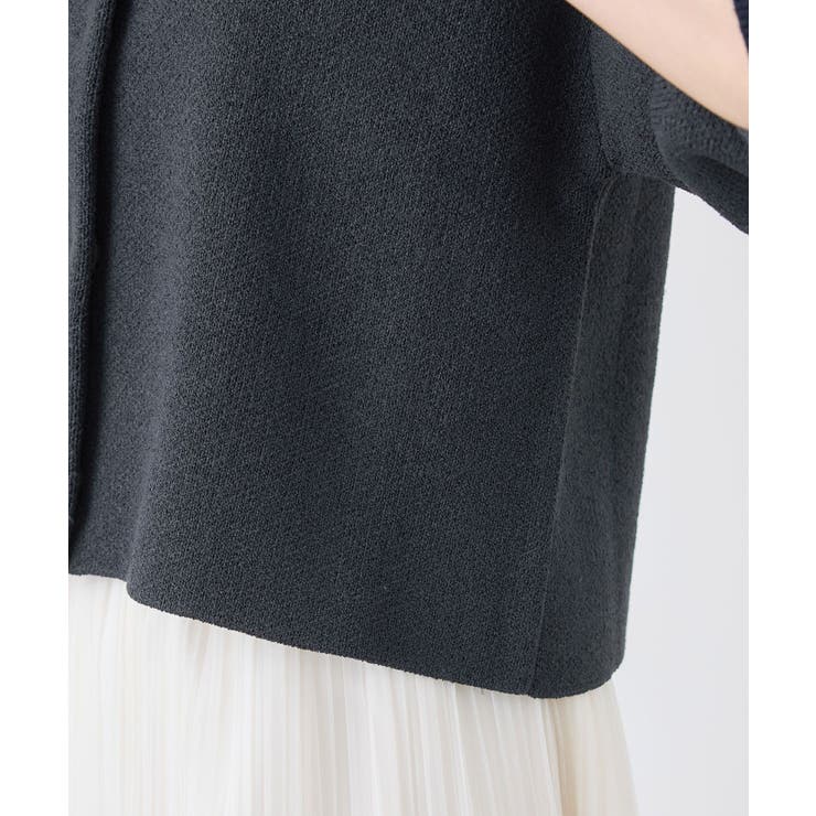 【emur/エミュール】モールヤーン畦ニット5分袖カーディガン | ROPE' PICNIC | 詳細画像31 