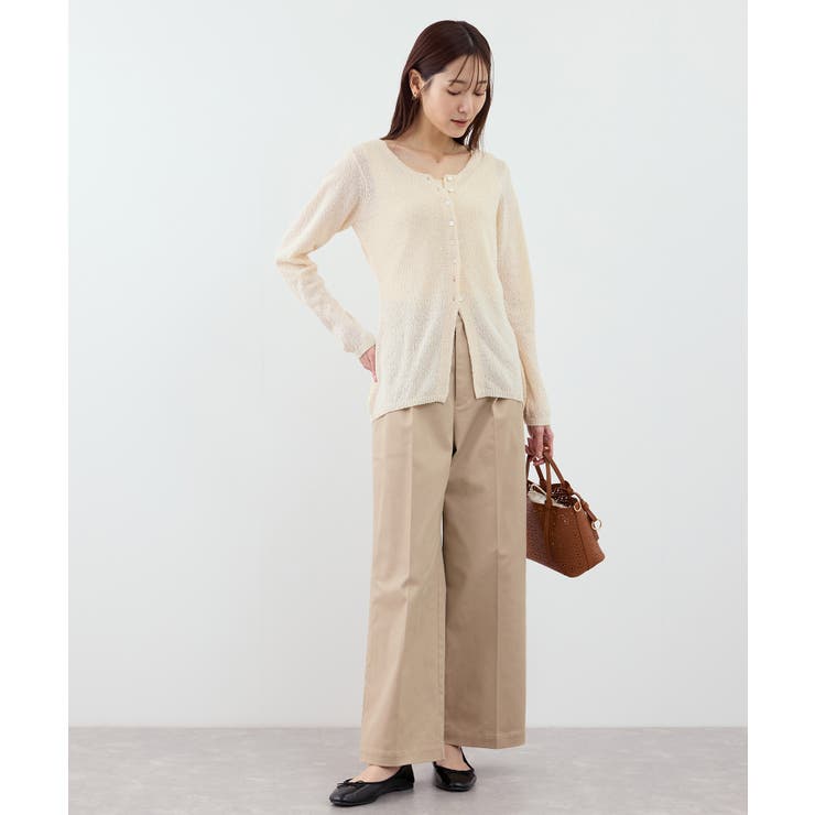 【WEB限定】多ボタンミドル丈シアーカーディガン | ROPE' PICNIC | 詳細画像21 