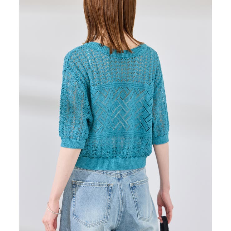 【前後2WAY】透かし編みレースカーディガン | ROPE' PICNIC | 詳細画像17 