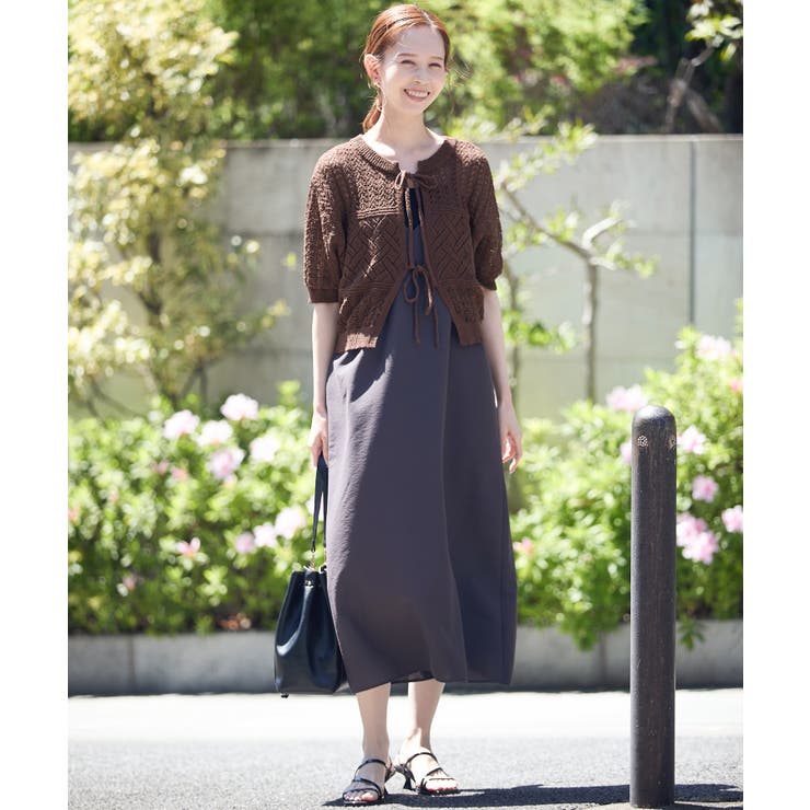 【前後2WAY】透かし編みレースカーディガン | ROPE' PICNIC | 詳細画像2 