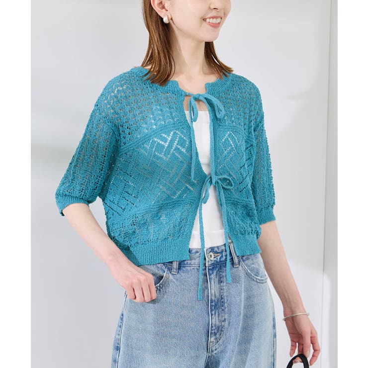 【前後2WAY】透かし編みレースカーディガン | ROPE' PICNIC | 詳細画像20 