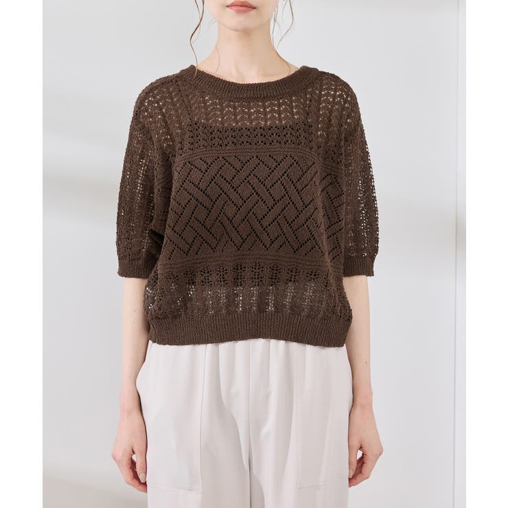 【前後2WAY】透かし編みレースカーディガン | ROPE' PICNIC | 詳細画像22 