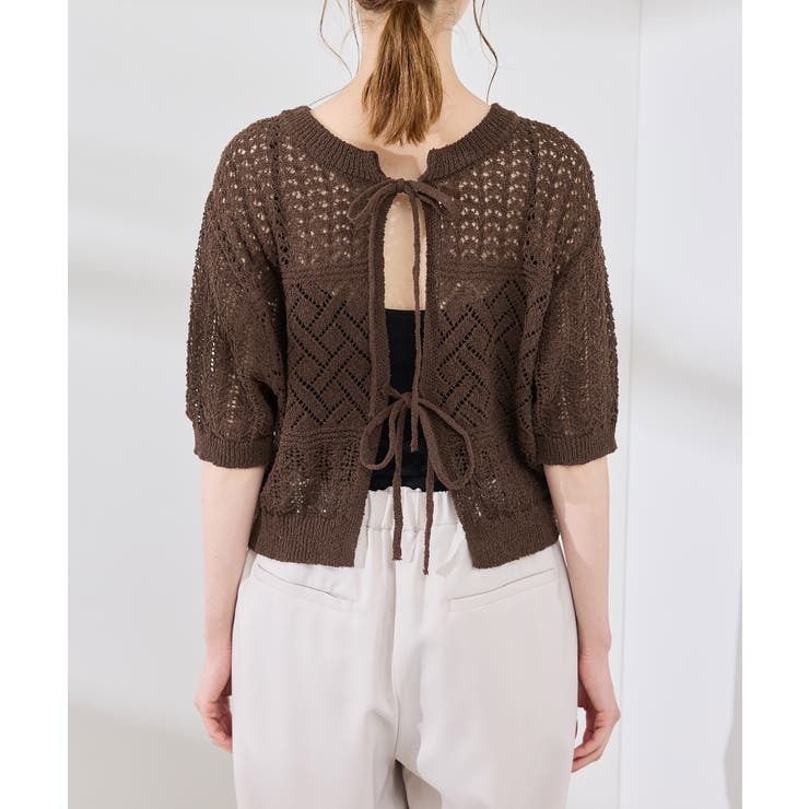 【前後2WAY】透かし編みレースカーディガン | ROPE' PICNIC | 詳細画像24 