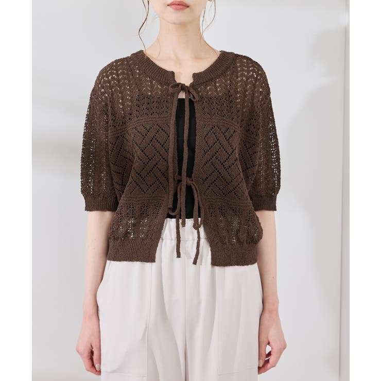 【前後2WAY】透かし編みレースカーディガン | ROPE' PICNIC | 詳細画像25 