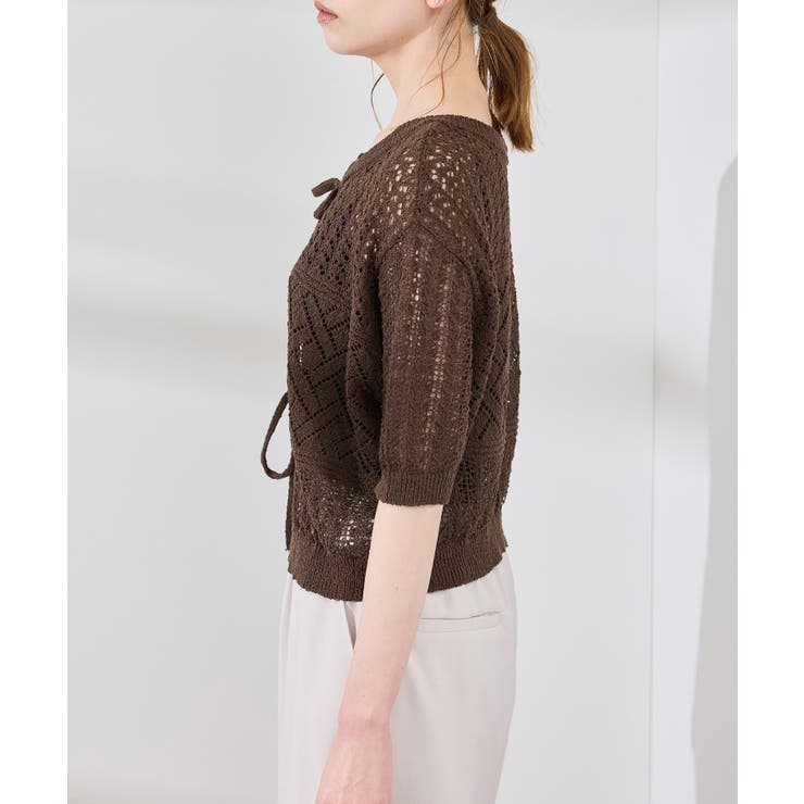 【前後2WAY】透かし編みレースカーディガン | ROPE' PICNIC | 詳細画像26 