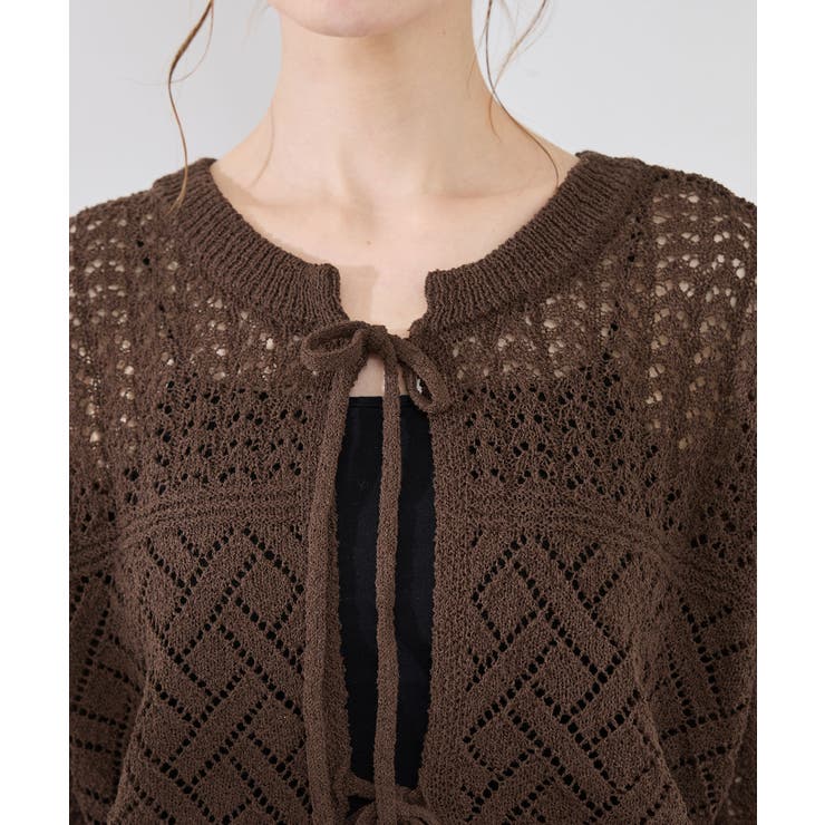 【前後2WAY】透かし編みレースカーディガン | ROPE' PICNIC | 詳細画像28 