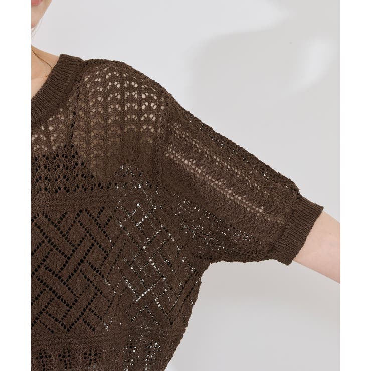 【前後2WAY】透かし編みレースカーディガン | ROPE' PICNIC | 詳細画像29 