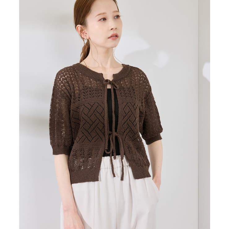 【前後2WAY】透かし編みレースカーディガン | ROPE' PICNIC | 詳細画像33 