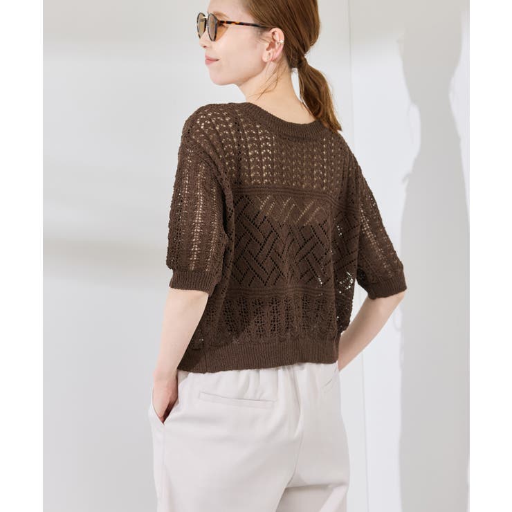 【前後2WAY】透かし編みレースカーディガン | ROPE' PICNIC | 詳細画像35 